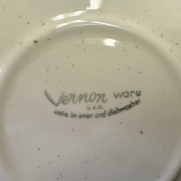 Metlox Vernon Heavenly Days Atomic Turquoise Blue Cups Saucers Set of (4) - Picture 7 of 7